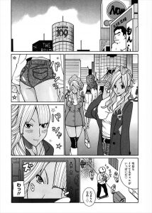 【エロ漫画】チャラ男との淡白なセックスに飽きた巨乳黒ギャルが路地裏でギャルを盗撮していた変態童貞男を捕まえて何度も中出しセックスｗ